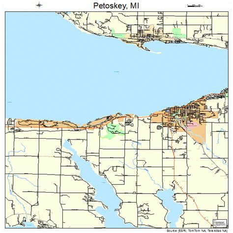 Petoskey Michigan Street Map 2663820