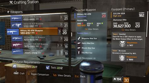 Military a k 47 m blueprint · The Division Field Guide