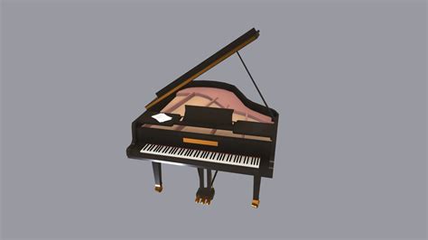 Grand Piano - Download Free 3D model by Tr0n (@tronlives) [aff67d0] - Sketchfab