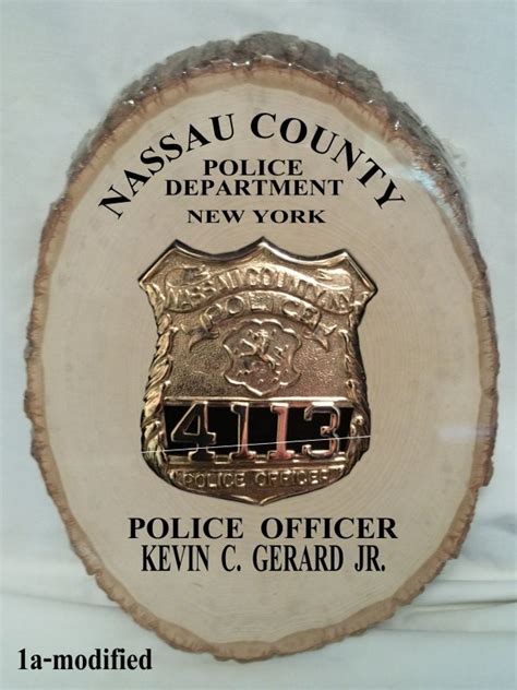 Nassau County Police Department Badge Plaque by policeNmilitaryART