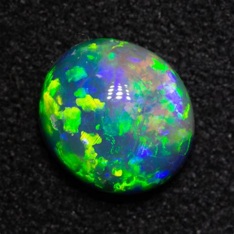 1.01 ct black opal 7.2x6.5x3.6mm - Black Opal Direct