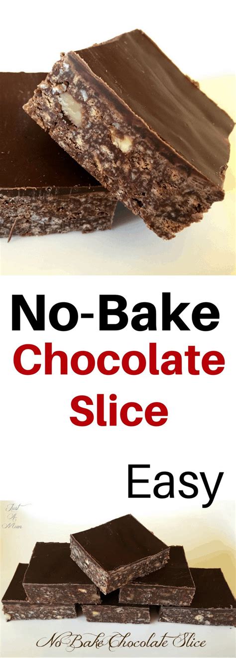 No Bake Chocolate Slice - Just a Mum's Kitchen