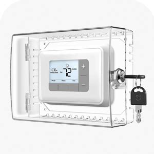 Amazon.com: Gedreew Large Thermostat Lock Box Cover with Key, Clear Thermostat Cover with Lock ...