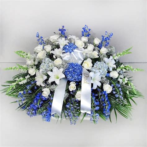 Blue & White Casket Flowers Voted Best of The Best in the South Shore ...