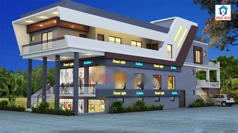 Top modern Commercial shopping complex elevation designs | shop elevation designs - YouTube