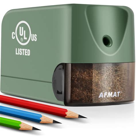 Buy Electric Pencil Sharpener Heavy Duty, AFMAT for Classroom, UL Listed Plug in Pencil ...