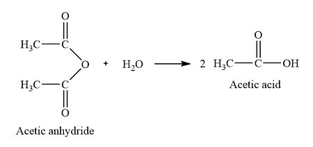 a) The name acetic anhydride implies that the compound will react with ...