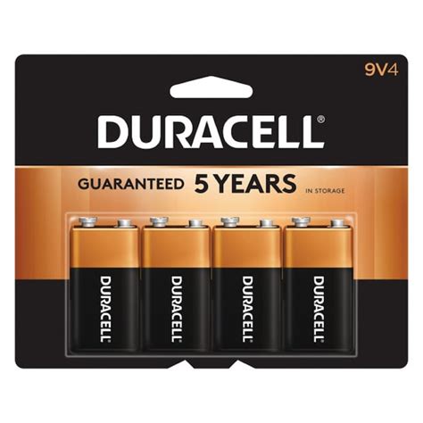 Duracell Coppertop Alkaline 9-Volt Batteries (4-Pack) in the 9-Volt ...