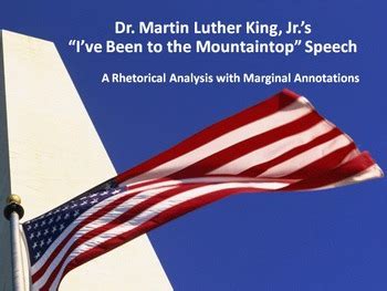 MLK "I’ve Been to the Mountaintop" Common Core Rhetorical Analysis w ...