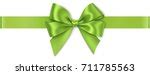 Photo of Festive green ribbon and bow | Free christmas images