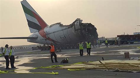 Images Of The Emirates Plane That Burst Into Flames In Dubai: Photos ...