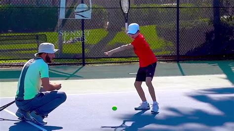 Tennis Forehand Drill For Kids: USTA Net Generation - YouTube