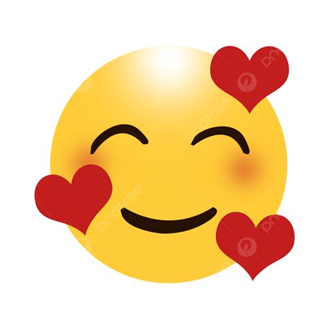 Free Emoji With Three Hearts, Emoji, Emoji Love, Heart Icon PNG Transparent Clipart Image and ...