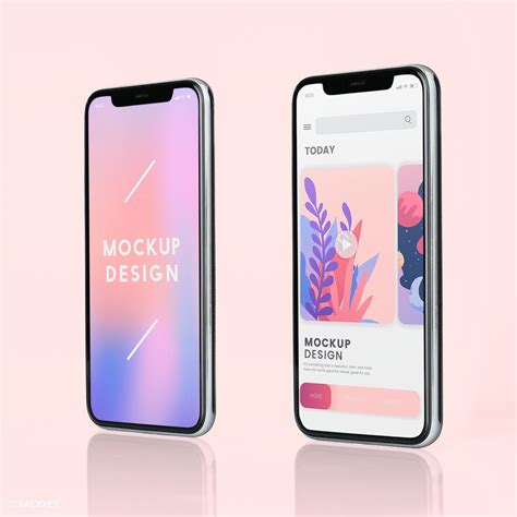 Full screen smartphone mockup design | premium image by rawpixel.com / Ake Iphone Mockup, Logo ...