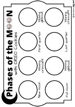 [FREE] Phases of the Moon: OREO Cookie Activity Sheet by Mrs Amin's ...