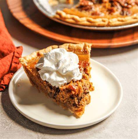 Pumpkin Pecan Pie Recipe - Sweetphi