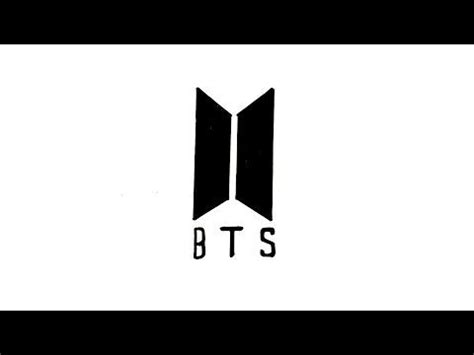 How to Draw the BTS Logo | Logo sketches, Bts drawings, Step by step drawing