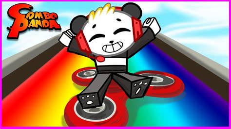 ROBLOX Box Slide down a Rainbow on Fidget Spinner! Let's Play with Combo Panda! Acordes - Chordify