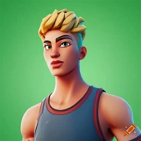 Fortnite skin boy with blond hair and sport clothes on Craiyon