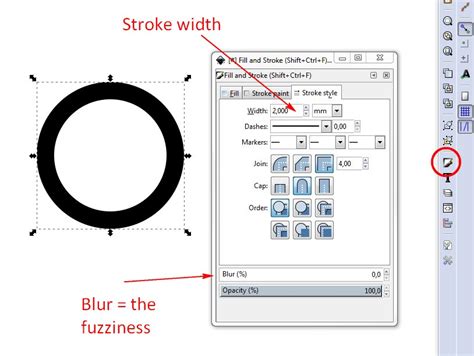 How do I create thick circle in Inkscape? - Graphic Design Stack Exchange