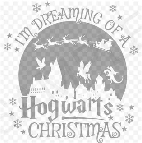 Im Dreaming Of A Hogwarts Christmas SVG | Etsy | Hogwarts christmas ...