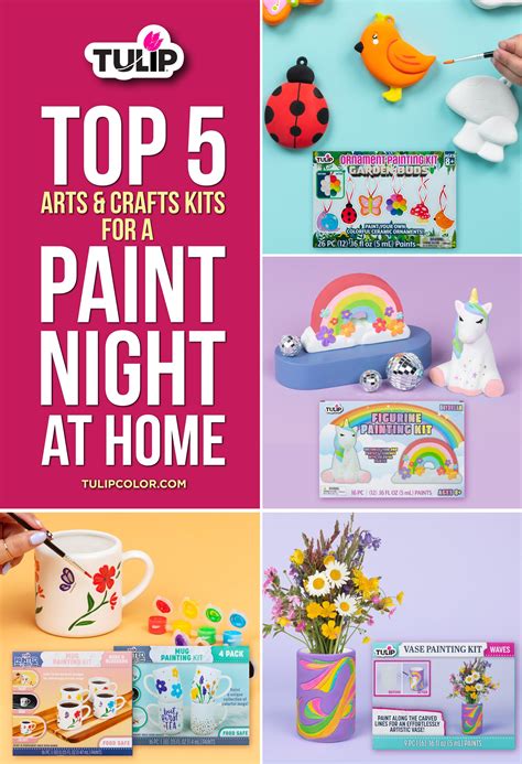 Top 5 Arts and Crafts Kits for a Paint Night at Home – Tulip Color Crafts