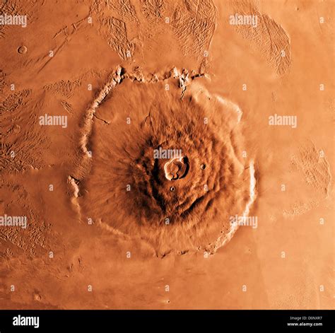 Olympus Mons, Mars, from Viking Orbiter Stock Photo - Alamy