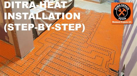 DITRA-HEAT Heated Flooring Systems Installation (Step-by-Step) - by Home Repair Tutor - Slow ...