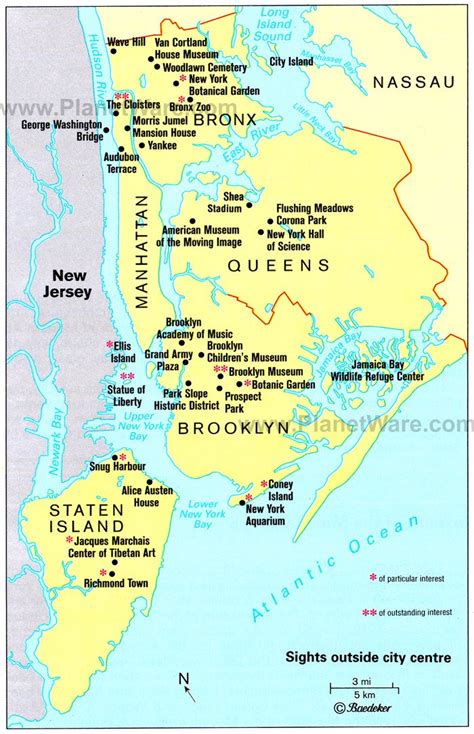 New York City Tourist Attractions Map images