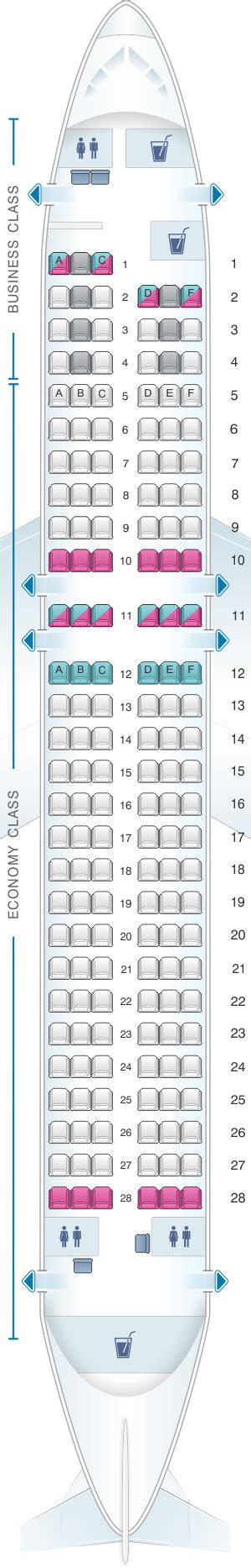 Plan de cabine Finnair Airbus A320 | SeatMaestro.fr