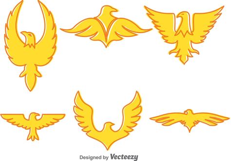 Golden Eagle Vector Icons 92271 Vector Art at Vecteezy