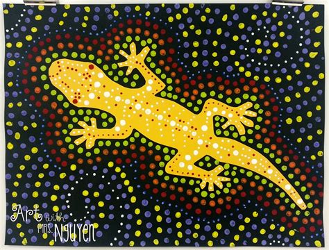 Australian Aboriginal Dot Art (4th) - Art with Mrs. Nguyen