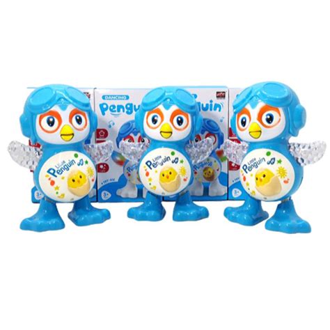 Electric Penguin Dancing Robot Toy For Kids With Music And Light ...