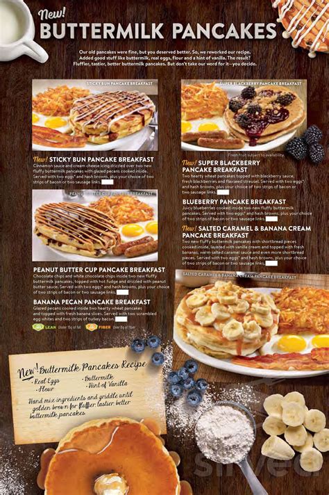 Denny's menu in Brooks, Alberta, Canada