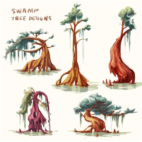 Swamp Tree Drawing