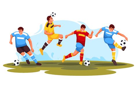 Boy Cartoon Playing Football Vector Art At Vecteezy | The Best Porn Website