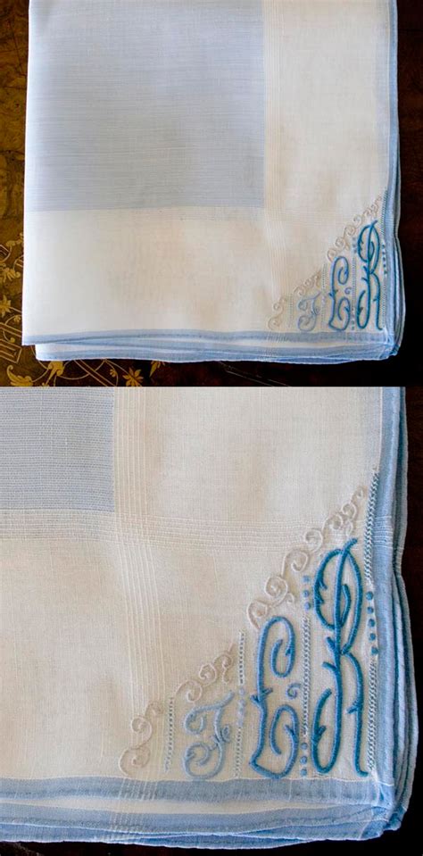 Antique Style: Hanky Primer #2: More Monogrammed Hankies