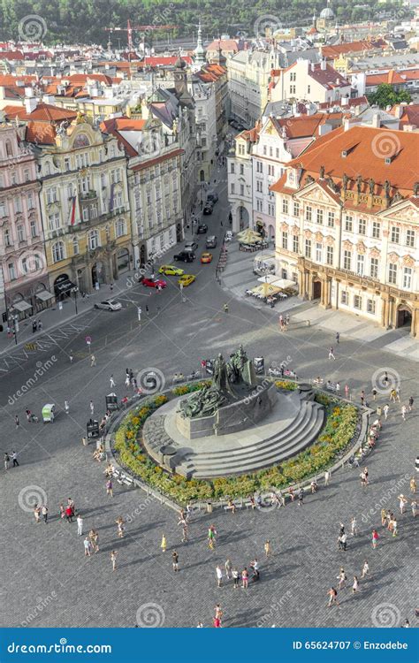 Aerial View of Old Town Square - Prague Editorial Photography - Image ...