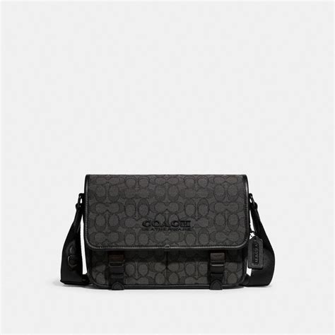 COACH® | League Messenger Bag In Signature Jacquard