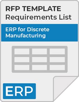 ERP Requirements List and RFP Template : Streamline Your Procurement ...