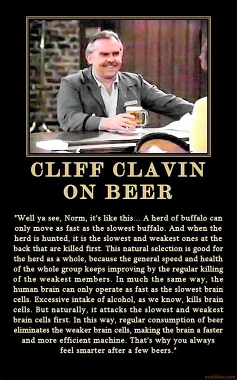 Cliff Clavin Beer Quotes. QuotesGram