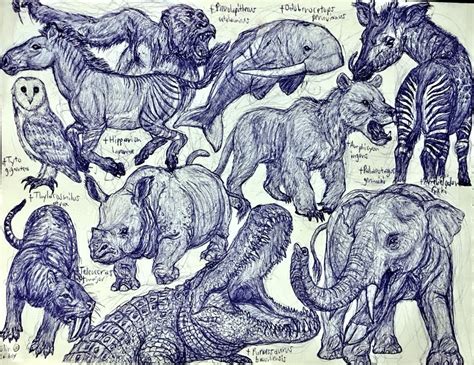 Miocene Animals by MickeyRayRex on DeviantArt