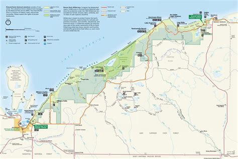 Pictured Rocks National Lakeshore Map – Map Of The World