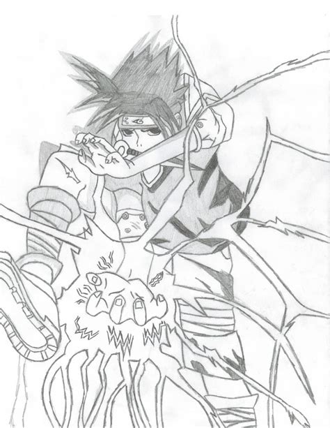 Sasuke using Chidori by cloud2431 on deviantART