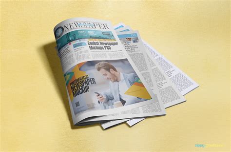 13 Photorealistic Newspapers & Advertising Mockups | ZippyPixels