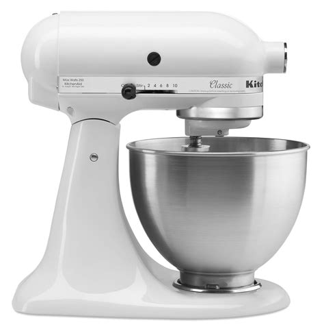 KitchenAid Classic Series 4.5 Quart Tilt-Head White Stand Mixer ...