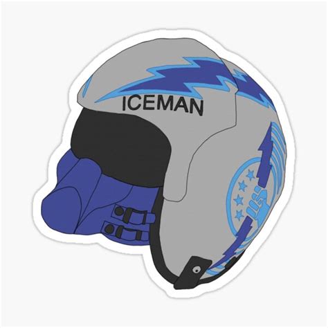 "Iceman Kazansky Top Gun Flight Helmet" Sticker for Sale by carlyinrome ...