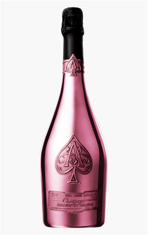 Armand De Brignac Ace Of Spades Brut Rose Champagne - Glass Bottle, HD Png Download - kindpng