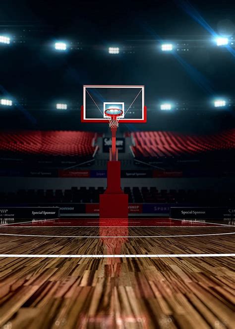 Basketball Court Background Indoor Photography Backdrop Sports Club Studio Photo Backdrop Props ...