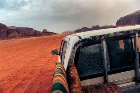 Wadi Rum desert safari stock photo. Image of rocky, rally - 60420458